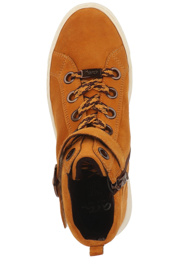 ara Stiefelette Veloursleder Curry