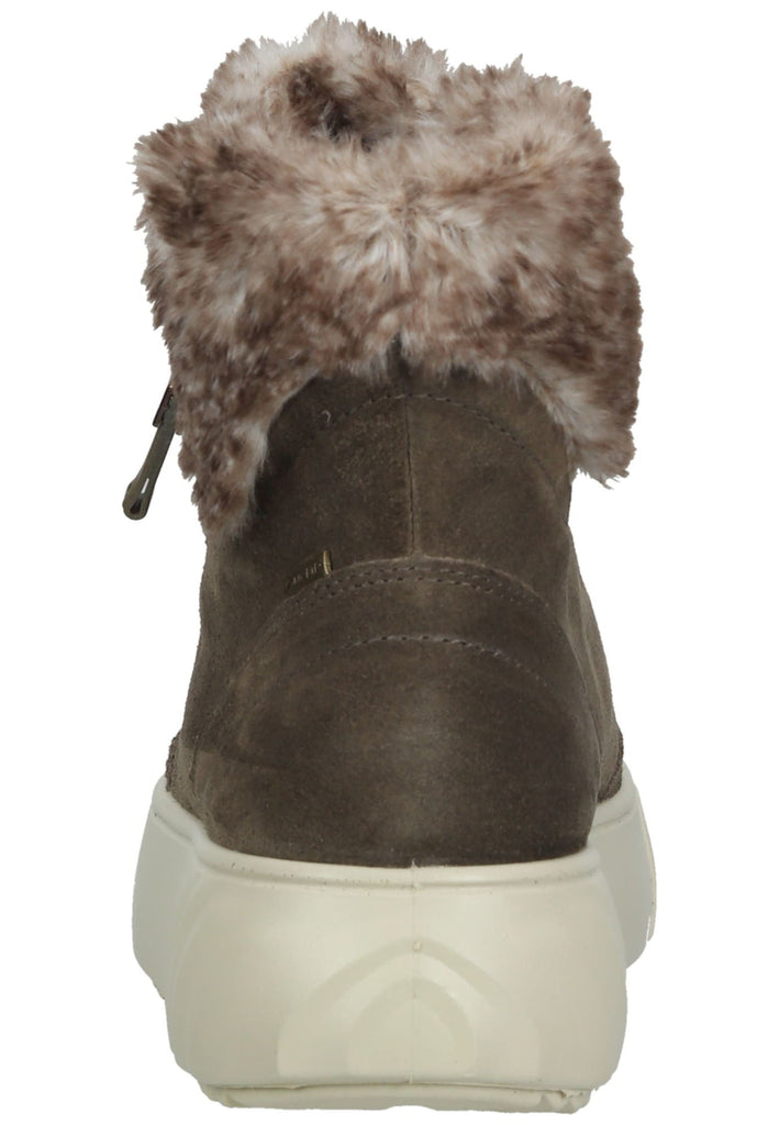 ara Stiefelette Veloursleder Dunkelbraun Warmfutter