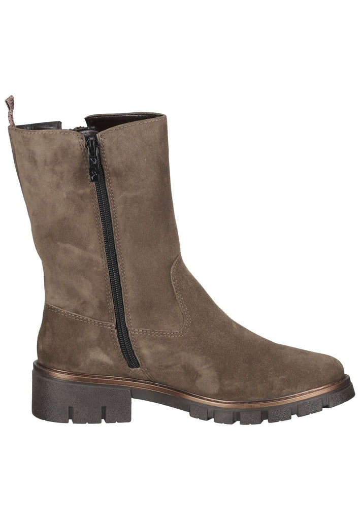 ara Stiefelette Veloursleder Dunkelgrün