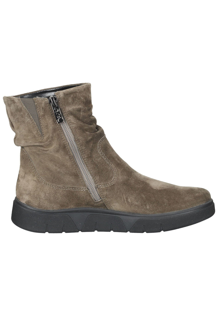 ara Stiefelette Veloursleder Dunkelgrün