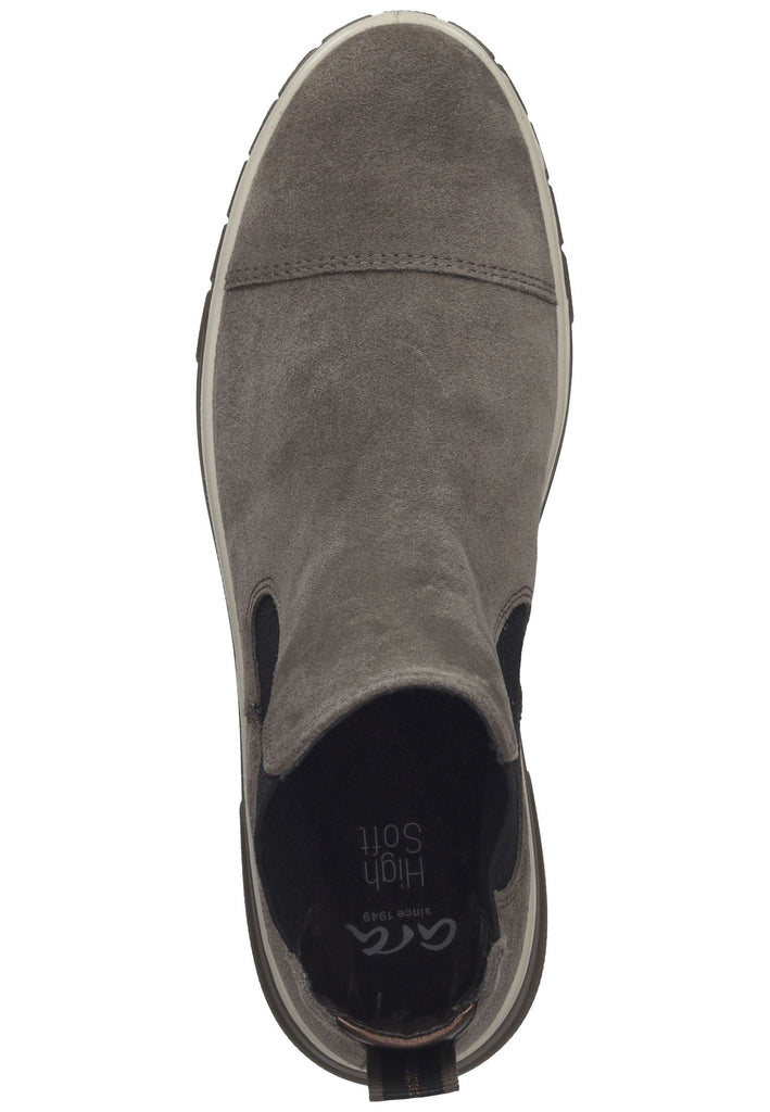 ara Stiefelette Veloursleder Dunkelgrün