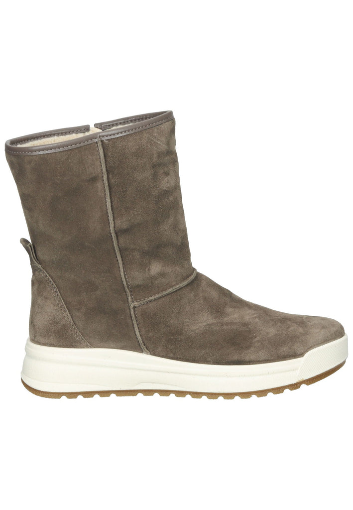 ara Stiefelette Veloursleder Dunkelgrün Warmfutter