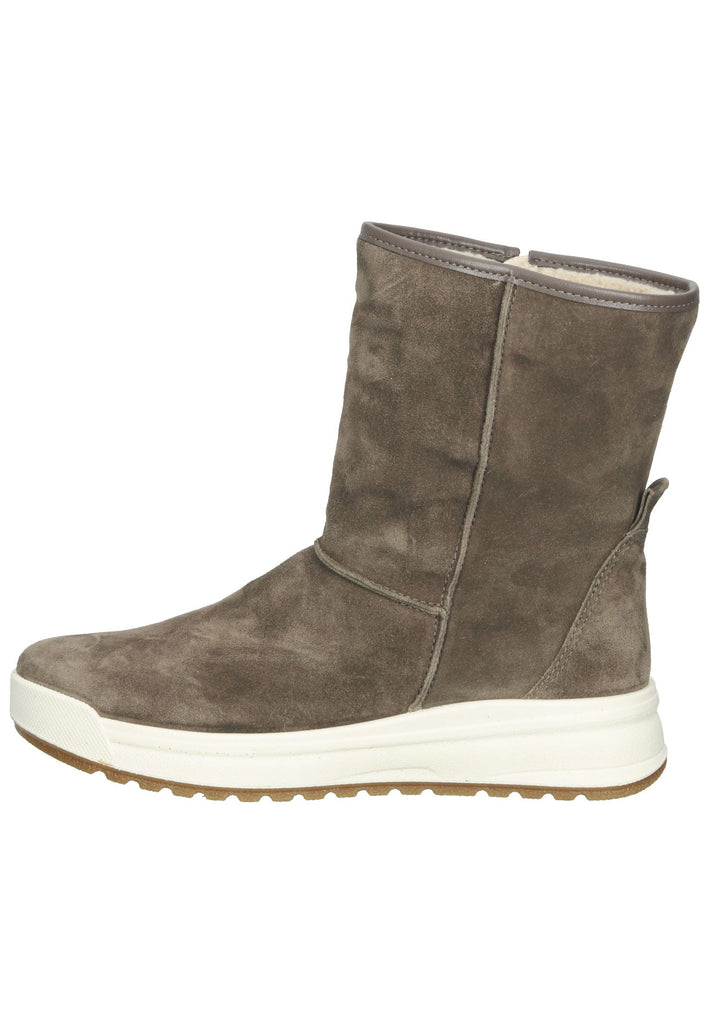 ara Stiefelette Veloursleder Dunkelgrün Warmfutter