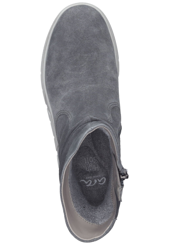 ara Stiefelette Veloursleder Graphit