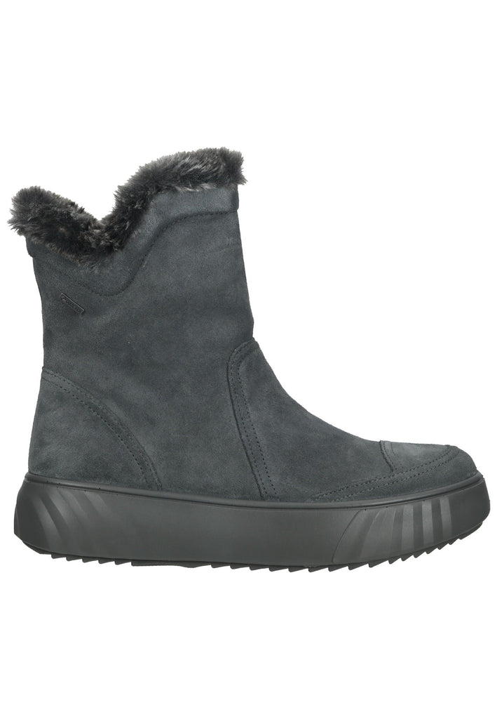 ara Stiefelette Veloursleder Graphit Warmfutter