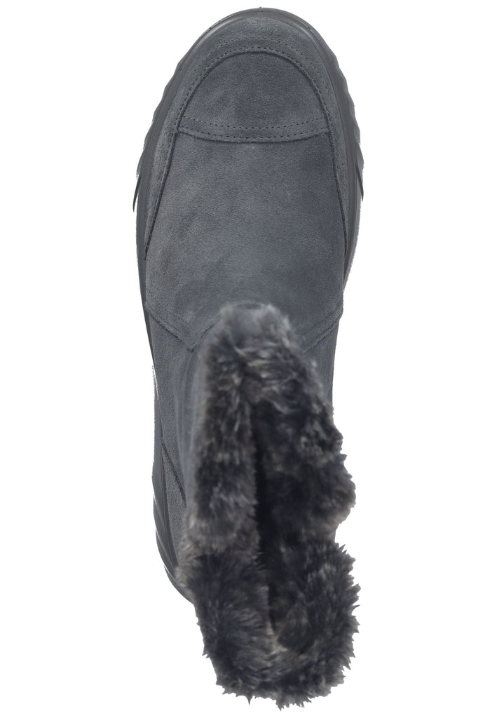 ara Stiefelette Veloursleder Graphit Warmfutter