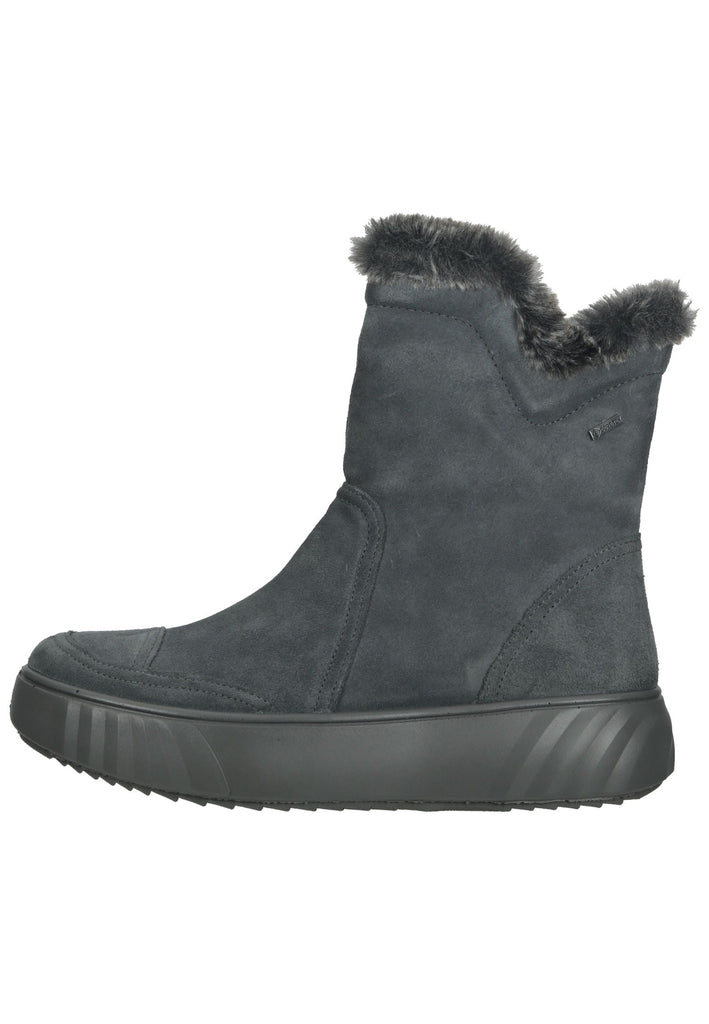 ara Stiefelette Veloursleder Graphit Warmfutter