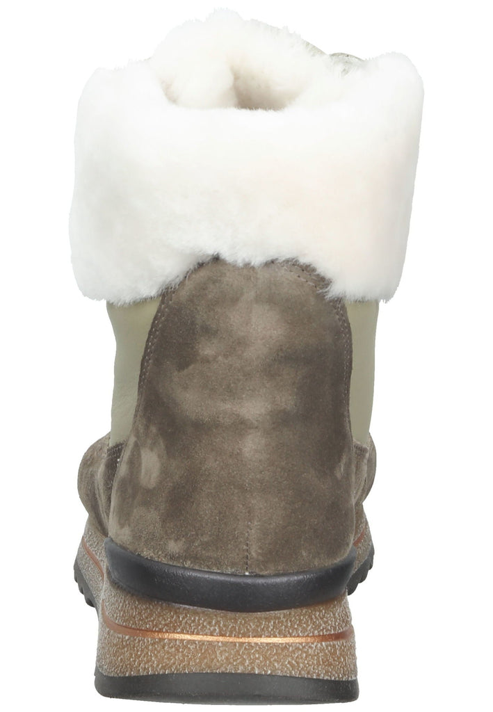 ara Stiefelette Veloursleder Grün/Kombi Warmfutter