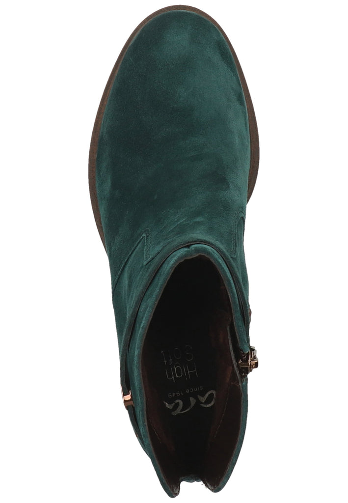 ara Stiefelette Veloursleder Grün Warmfutter