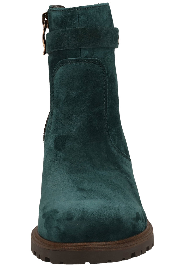 ara Stiefelette Veloursleder Grün Warmfutter