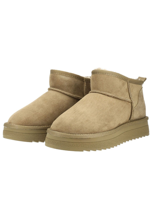 ara Stiefelette Veloursleder Grün Warmfutter