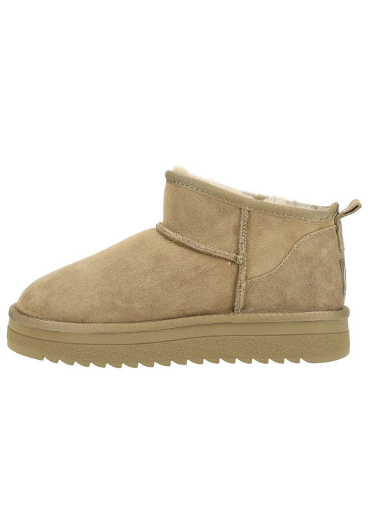 ara Stiefelette Veloursleder Grün Warmfutter