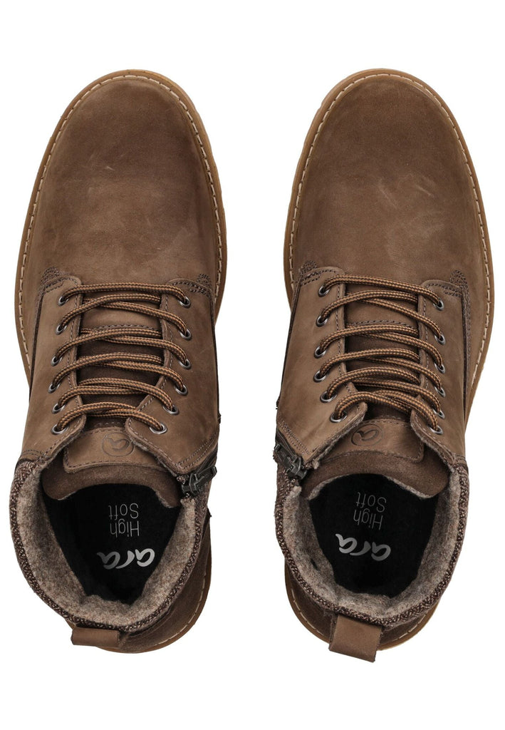 ara Stiefelette Veloursleder Marrone Warmfutter