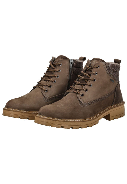 ara Stiefelette Veloursleder Marrone Warmfutter