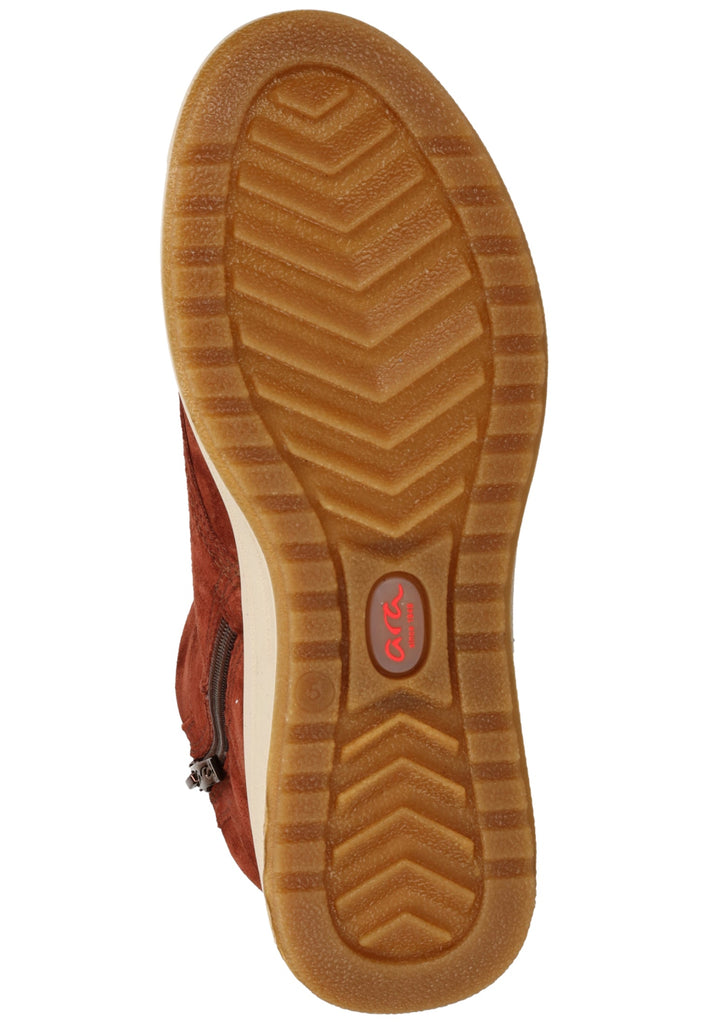 ara Stiefelette Veloursleder Marrone Warmfutter