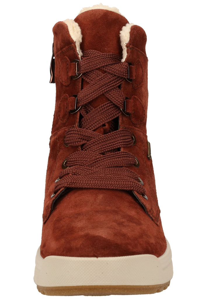 ara Stiefelette Veloursleder Marrone Warmfutter