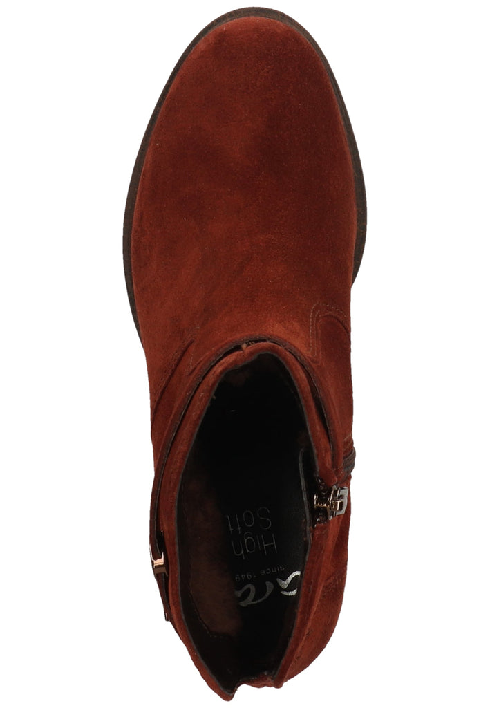 ara Stiefelette Veloursleder Marrone Warmfutter