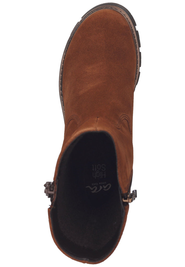 ara Stiefelette Veloursleder Nut