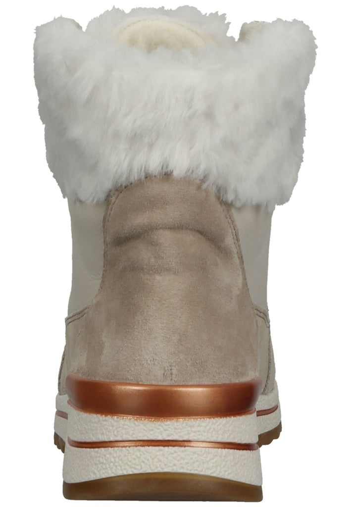 ara Stiefelette Veloursleder Sand Warmfutter