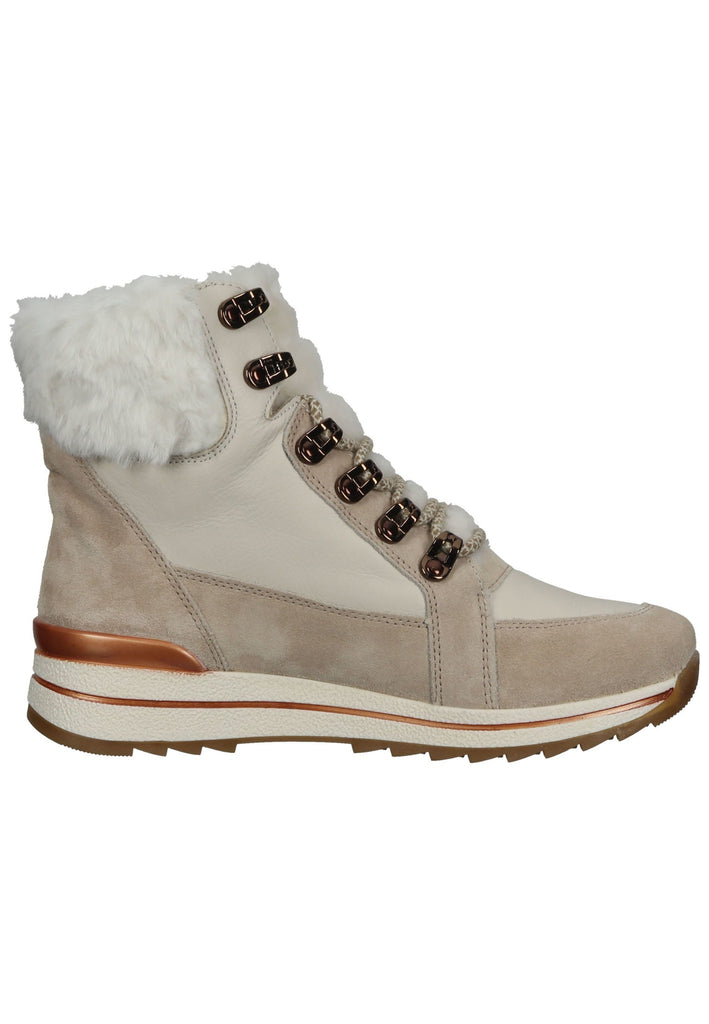 ara Stiefelette Veloursleder Sand Warmfutter