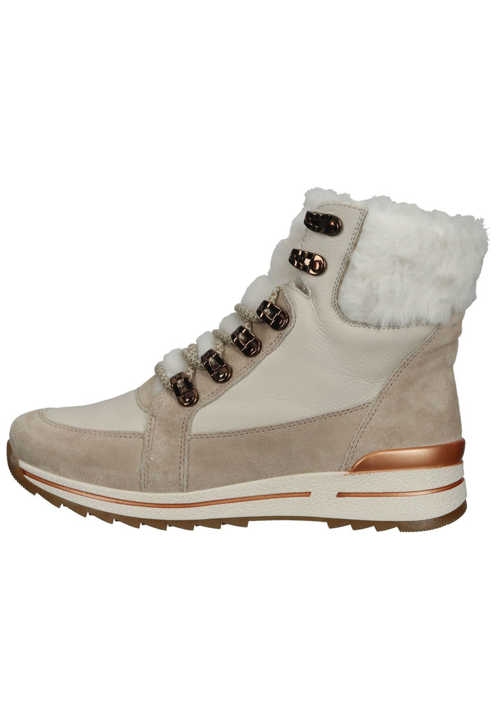 ara Stiefelette Veloursleder Sand Warmfutter