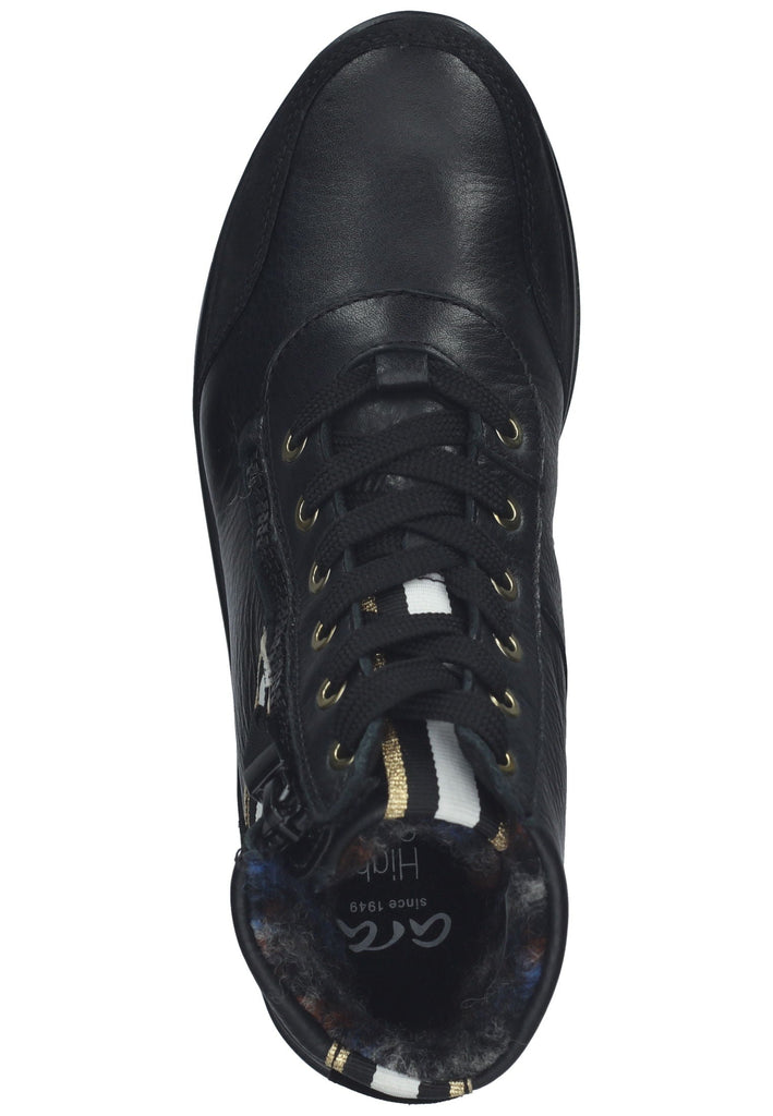 ara Stiefelette Veloursleder Schwarz