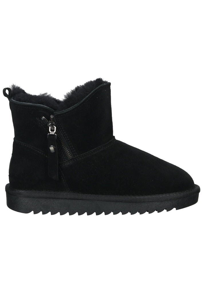 ara Stiefelette Veloursleder Schwarz Warmfutter