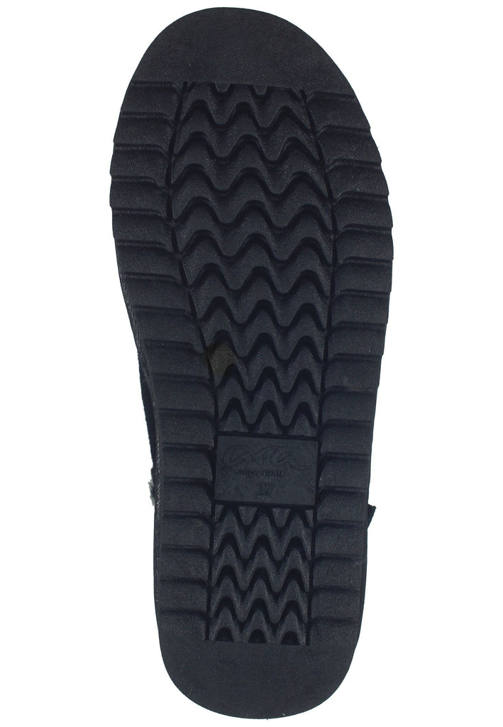 ara Stiefelette Veloursleder Schwarz Warmfutter