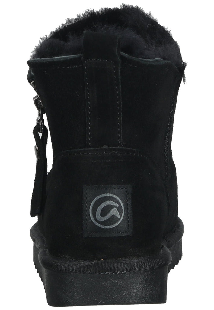 ara Stiefelette Veloursleder Schwarz Warmfutter