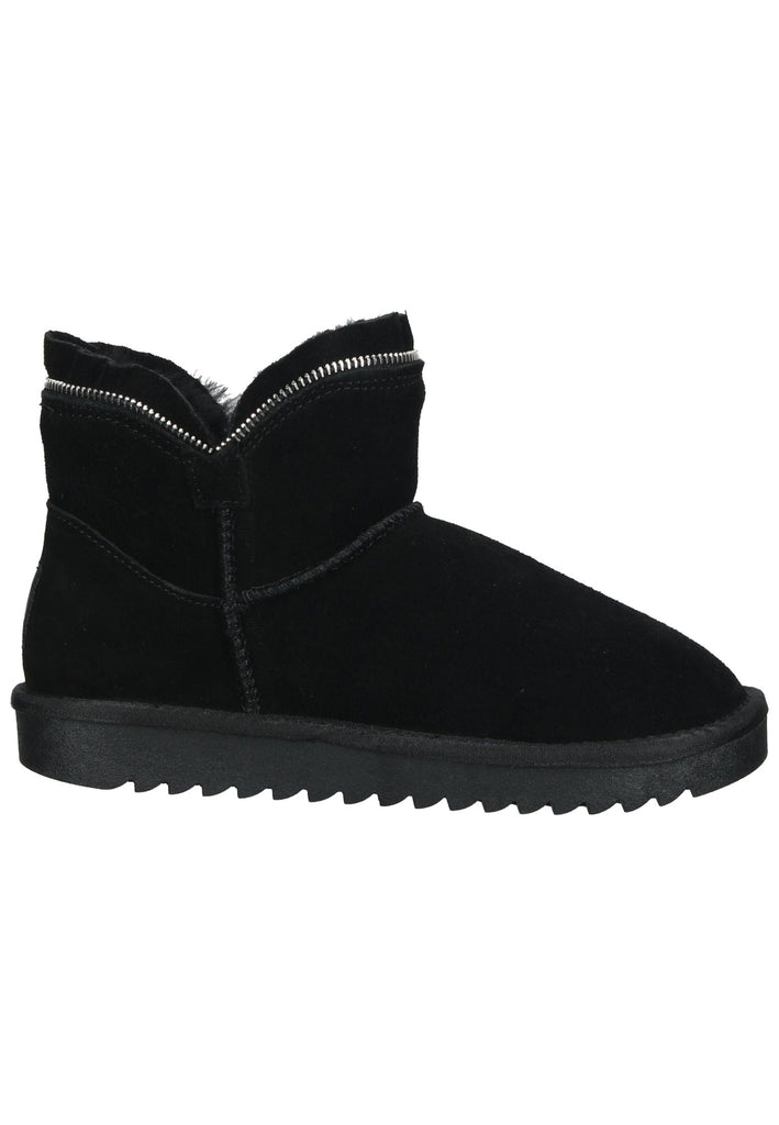 ara Stiefelette Veloursleder Schwarz Warmfutter