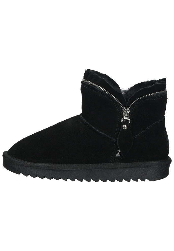 ara Stiefelette Veloursleder Schwarz Warmfutter