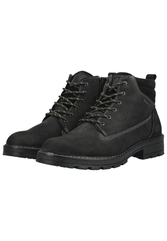 ara Stiefelette Veloursleder Schwarz Warmfutter