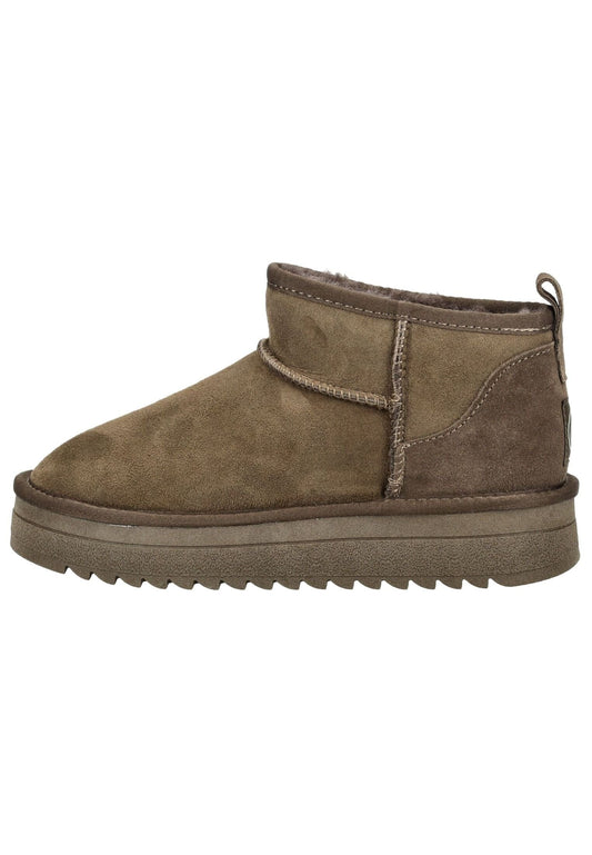 ara Stiefelette Veloursleder Sesam Warmfutter
