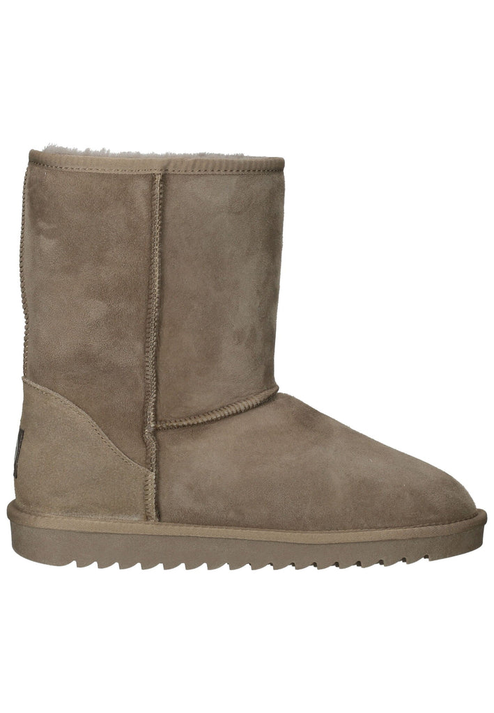 ara Stiefelette Veloursleder Taupe Warmfutter