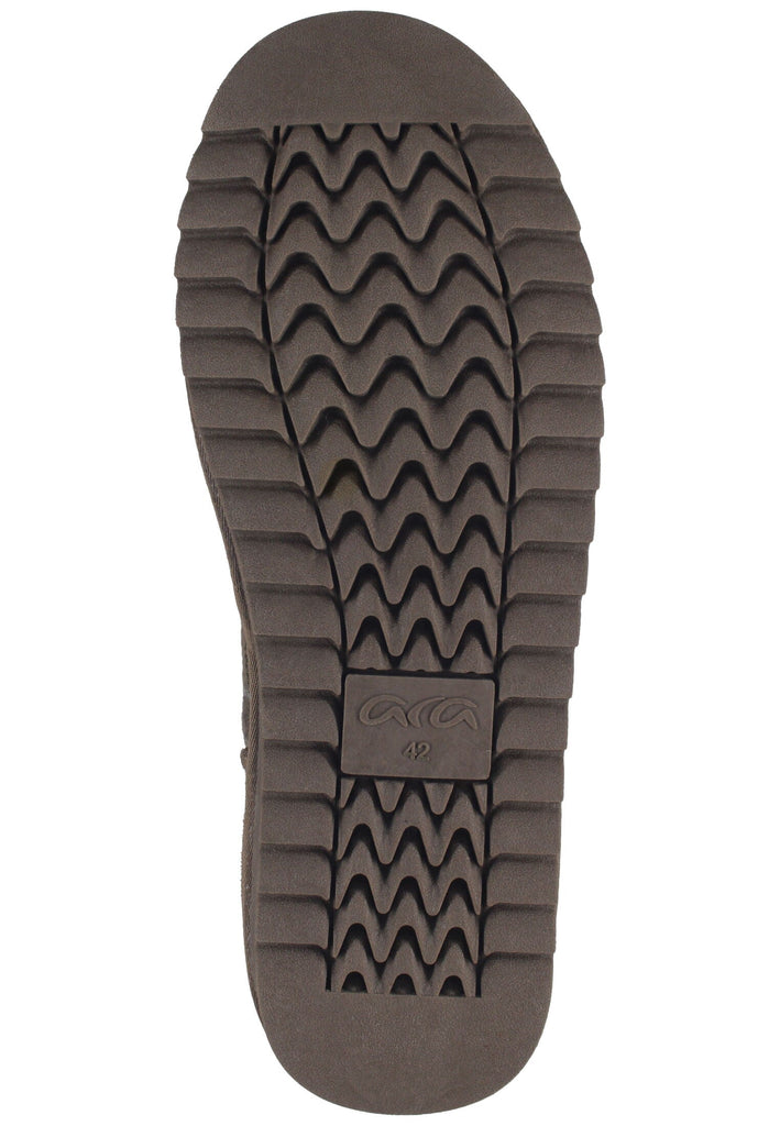 ara Stiefelette Veloursleder Taupe Warmfutter