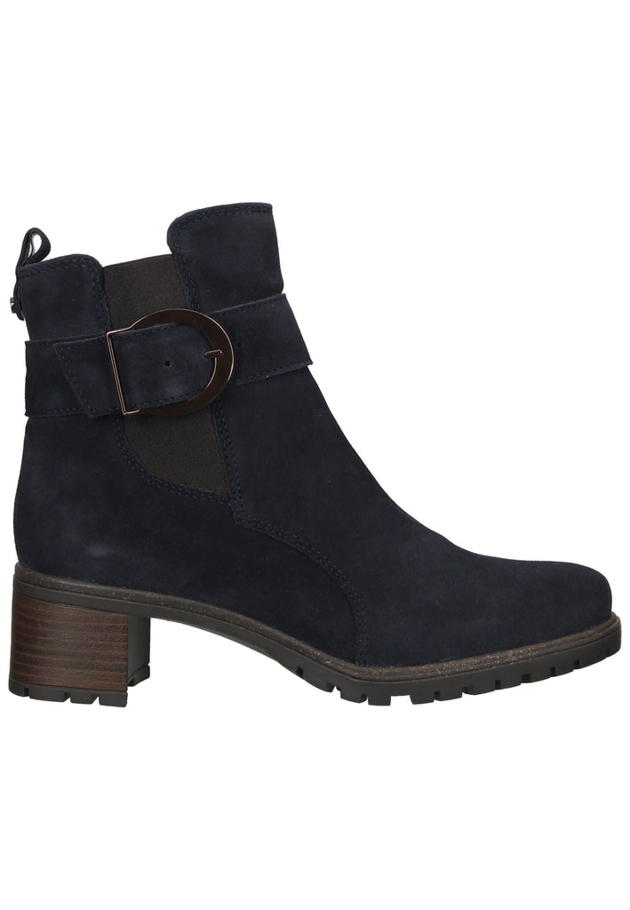 ara Stiefelette Veloursleder/Textil Blau