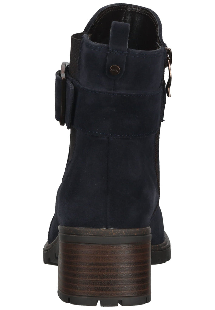 ara Stiefelette Veloursleder/Textil Blau