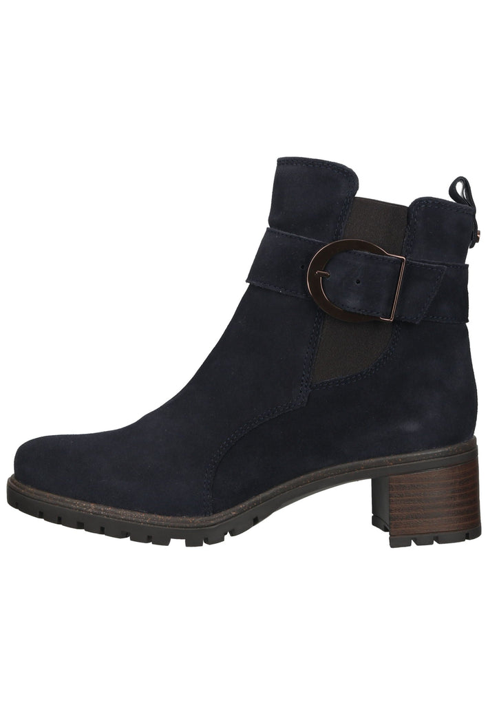 ara Stiefelette Veloursleder/Textil Blau
