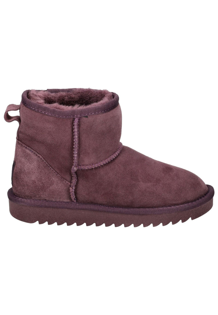 ara Stiefelette Veloursleder/Textil Burgundy Warmfutter