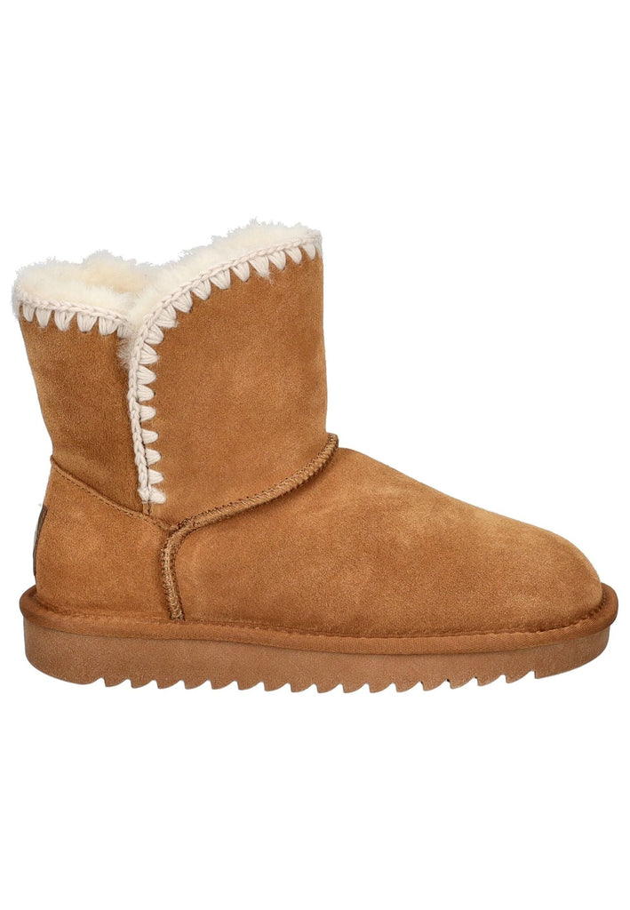 ara Stiefelette Veloursleder/Textil Camel Warmfutter