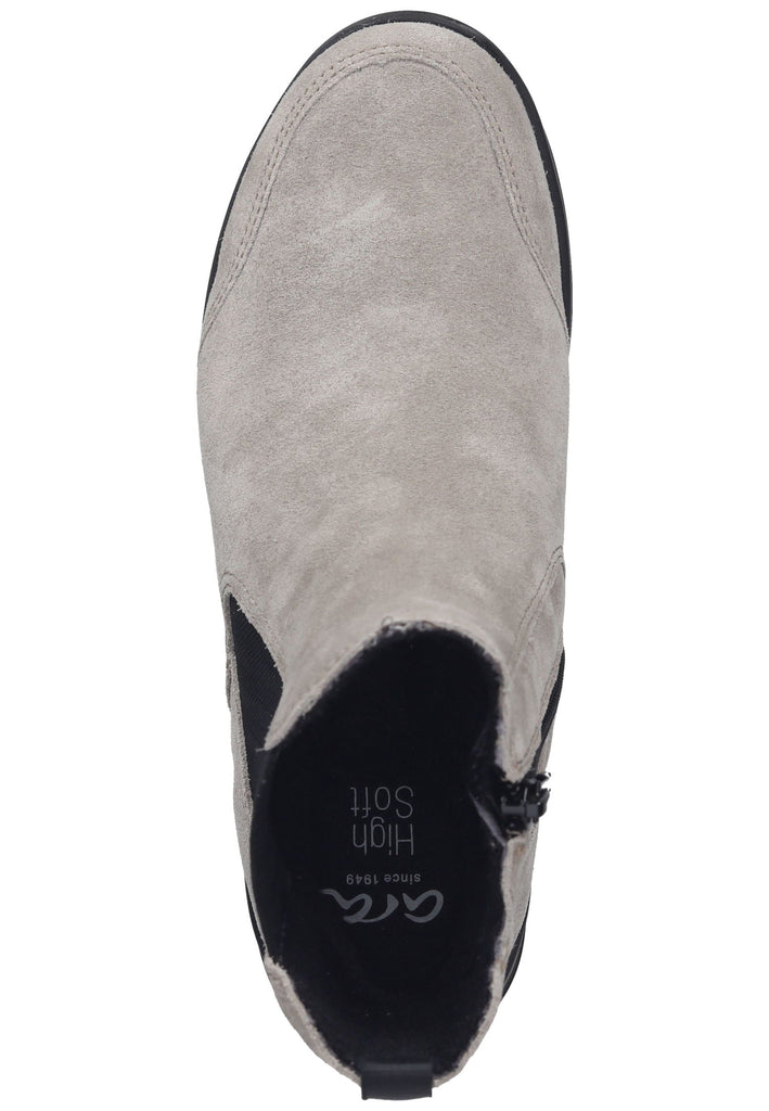 ara Stiefelette Veloursleder/Textil Dunkelbeige