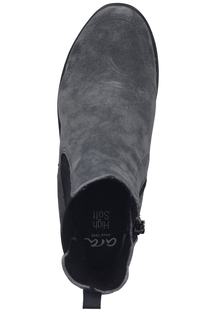 ara Stiefelette Veloursleder/Textil Graphit