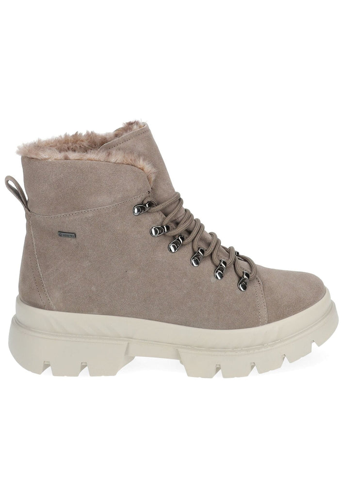 ara Stiefelette Veloursleder/Textil Grau Warmfutter