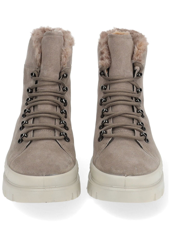 ara Stiefelette Veloursleder/Textil Grau Warmfutter