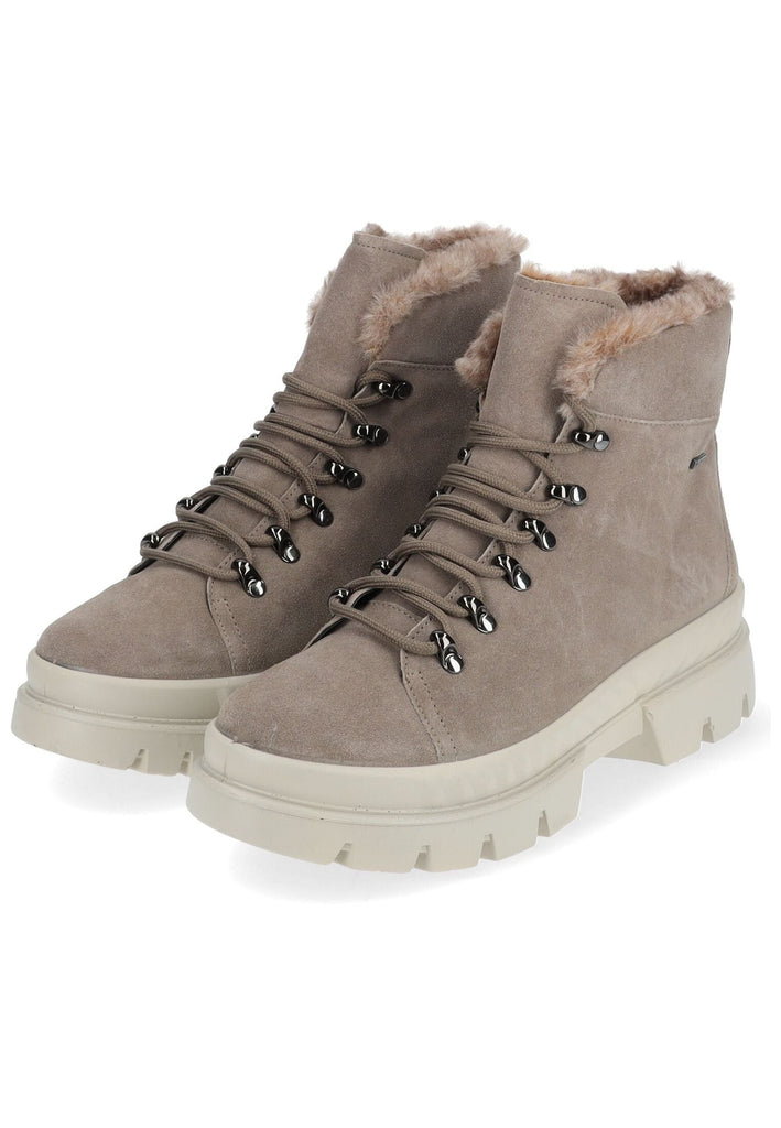 ara Stiefelette Veloursleder/Textil Grau Warmfutter