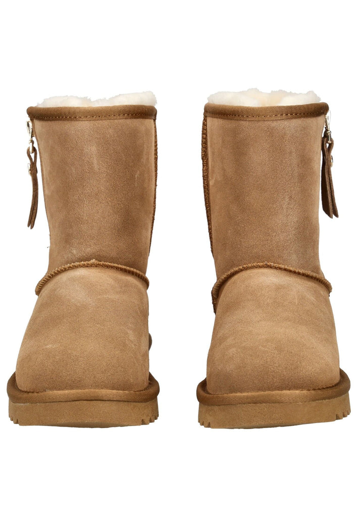 ara Stiefelette Veloursleder/Textil Hellbraun Warmfutter