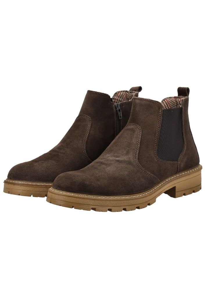 ara Stiefelette Veloursleder/Textil Kastanie