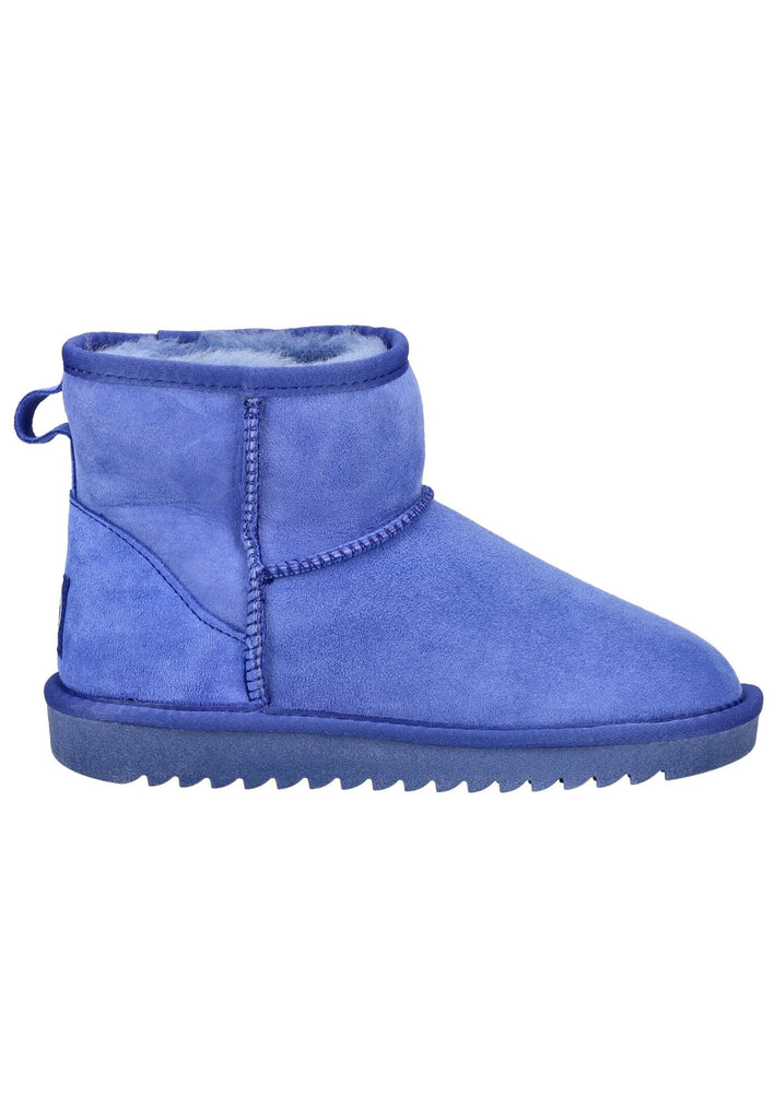 ara Stiefelette Veloursleder/Textil Mittelblau Warmfutter