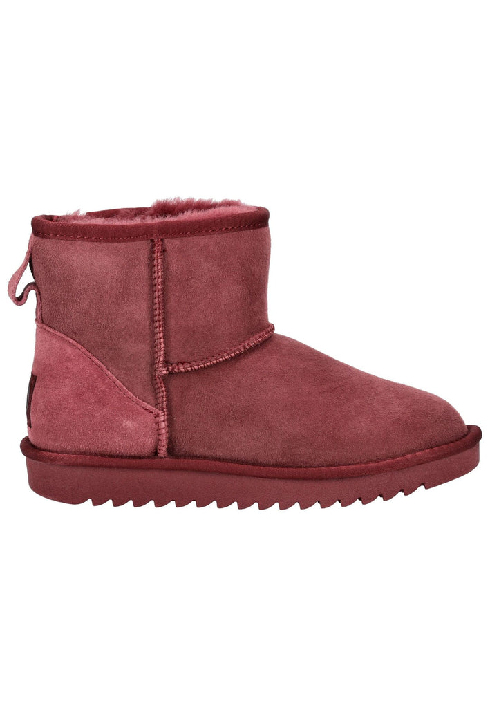 ara Stiefelette Veloursleder/Textil Weinrot Warmfutter