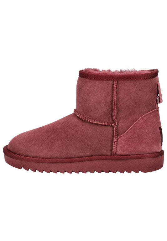 ara Stiefelette Veloursleder/Textil Weinrot Warmfutter